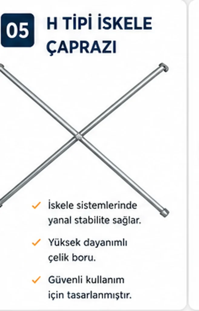 H Tipi İskele Çaprazı - Sembol İskele