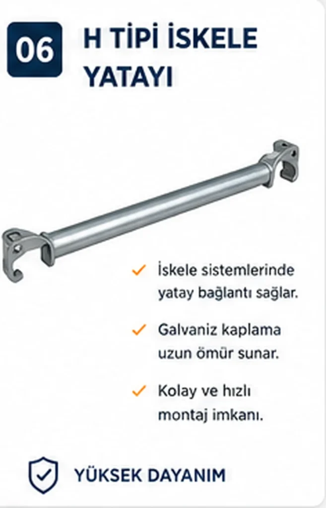 H Tipi İskele Yatayı - Sembol İskele