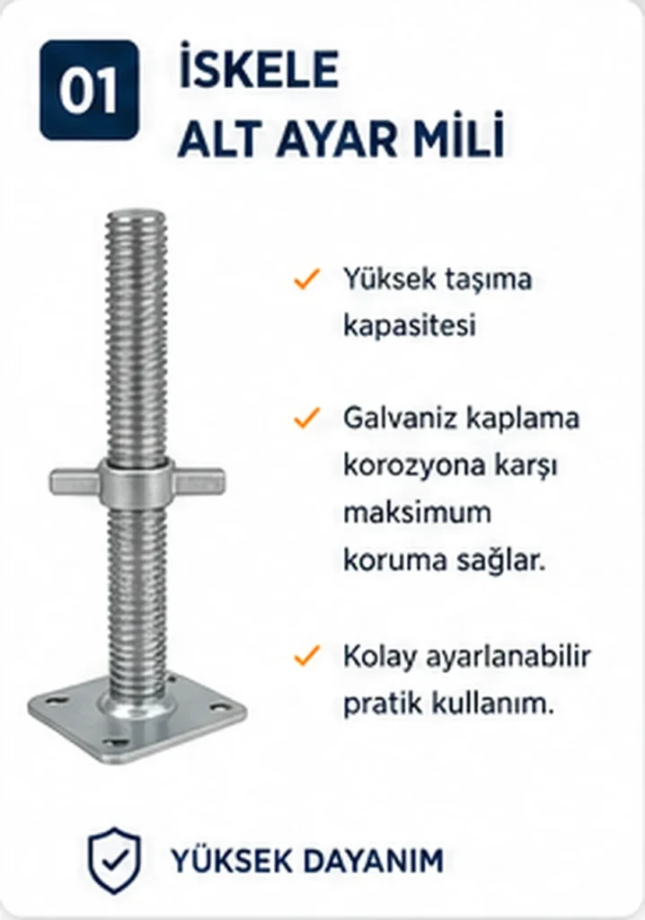 İskele Alt Ayar Mili - Sembol İskele