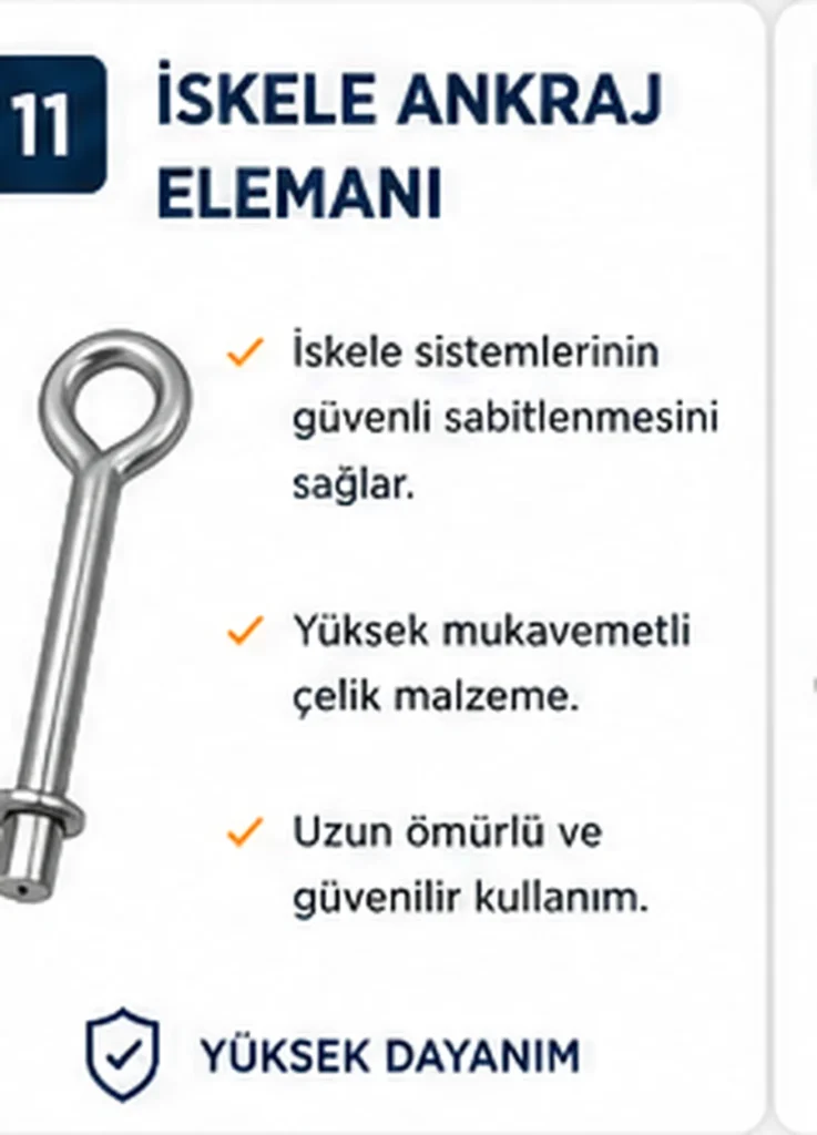 İskele Ankraj Elemanı - Sembol İskele