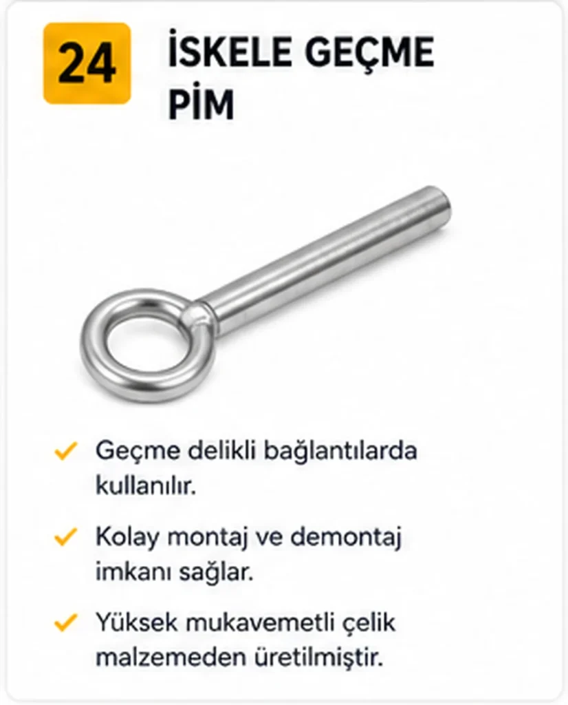 İskele Geçme Pimi - Sembol İskele
