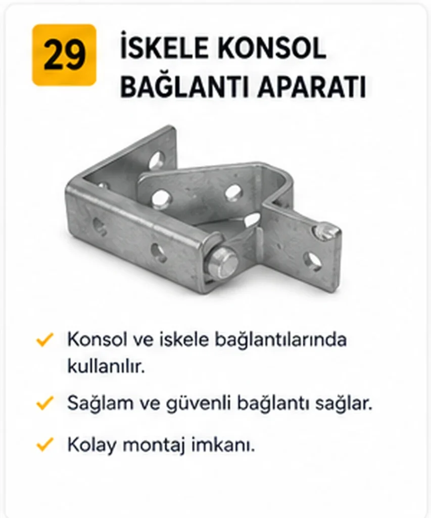 İskele Konsol Bağlantı Aparatı - Sembol İskele