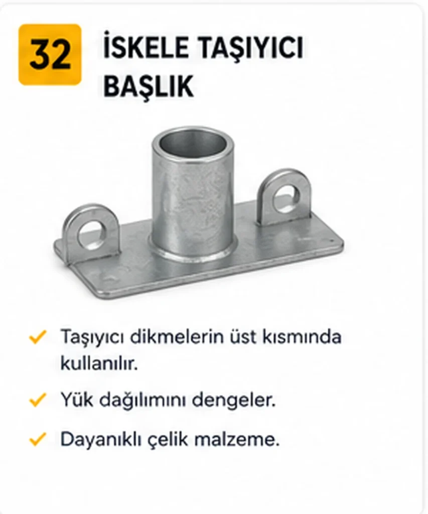 İskele Taşıyıcı Başlık - Sembol İskele