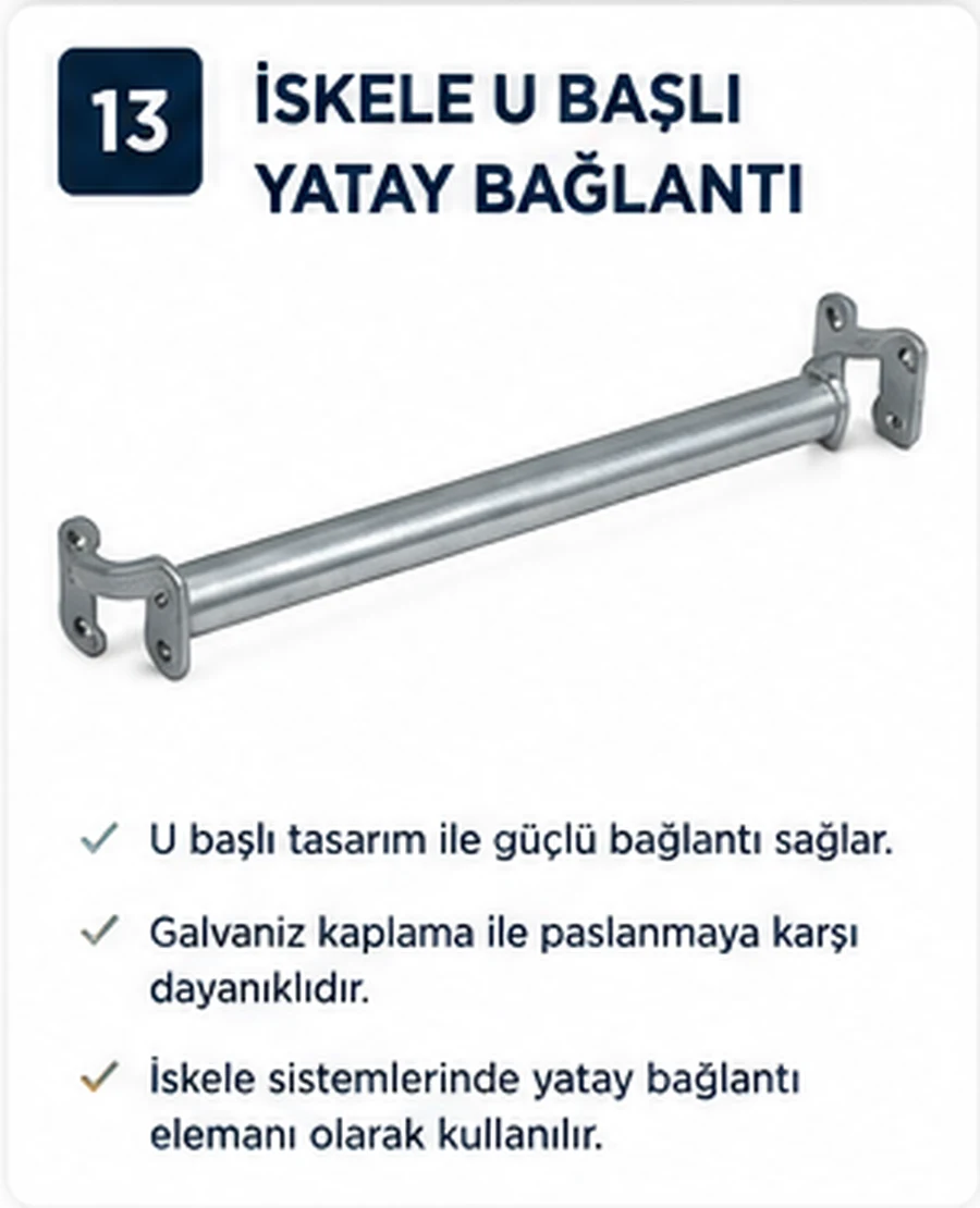 İskele U Başlı Yatay Bağlantı